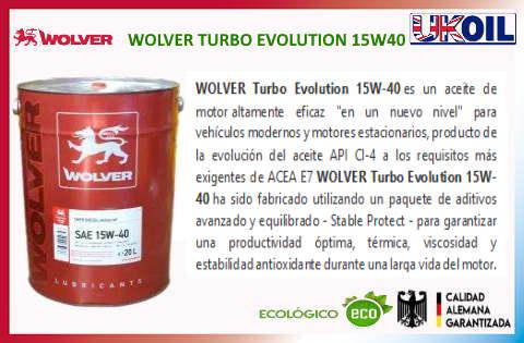 WOLVER TURBO EVOLUTION 15W40